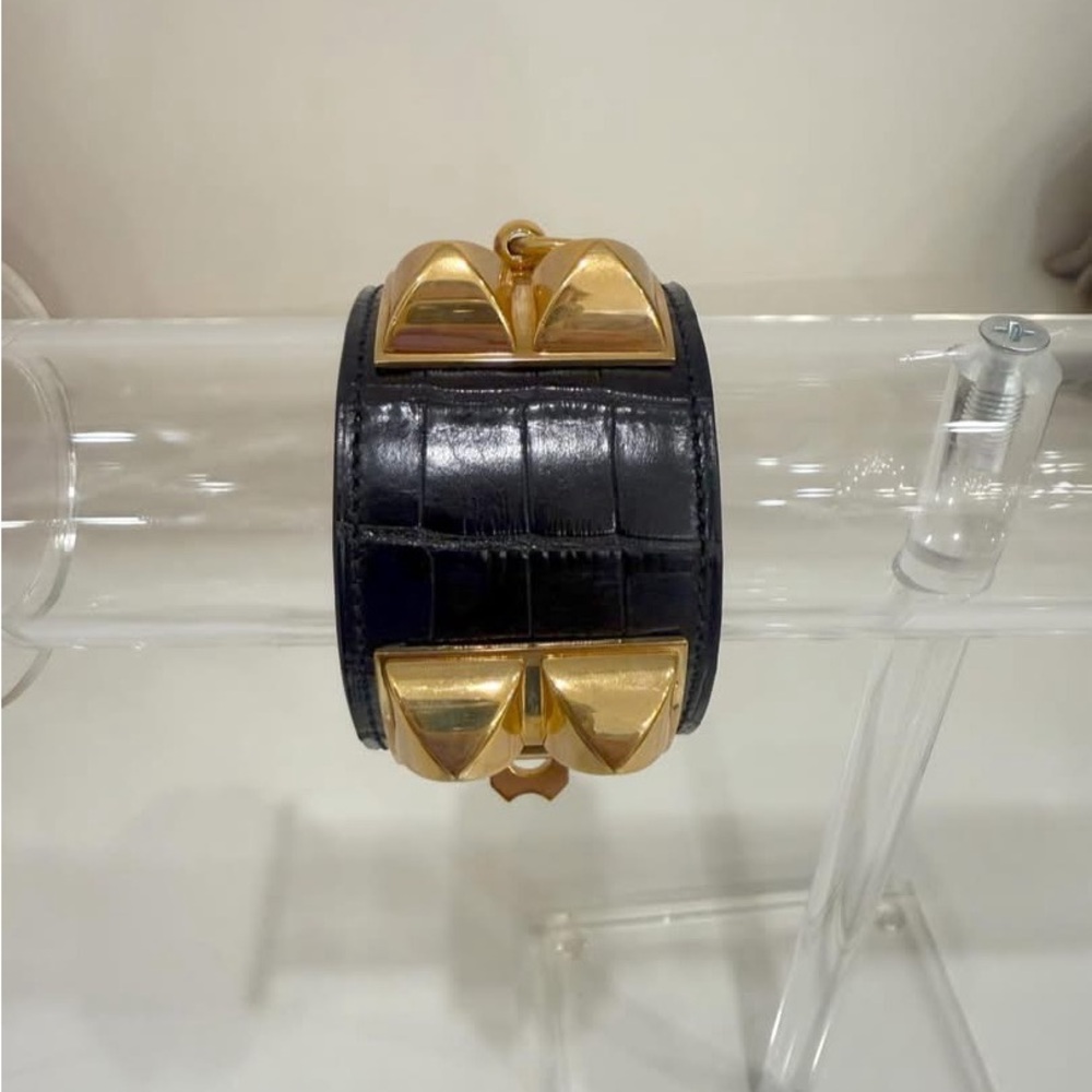 Hermès Alligator Collier De Chien Wrap Bracelet. - Picture 2 of 6